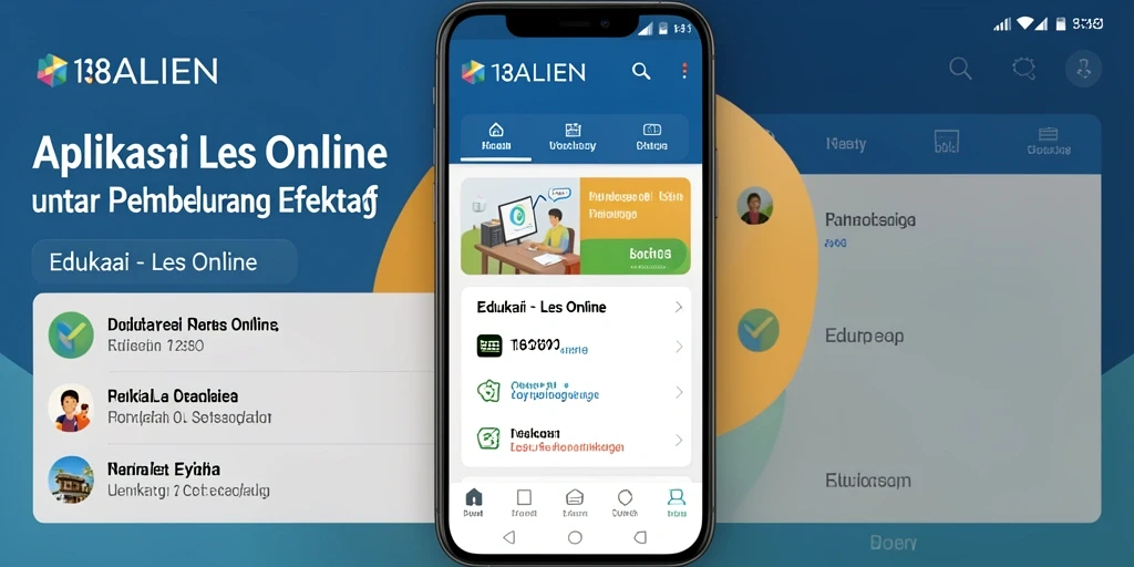 Tampilan antarmuka aplikasi 138ALIEN untuk Les Online yang menarik.