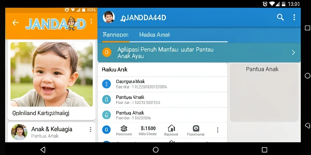 Tampilan antarmuka JANDA4D yang ramah anak dan intuitif.