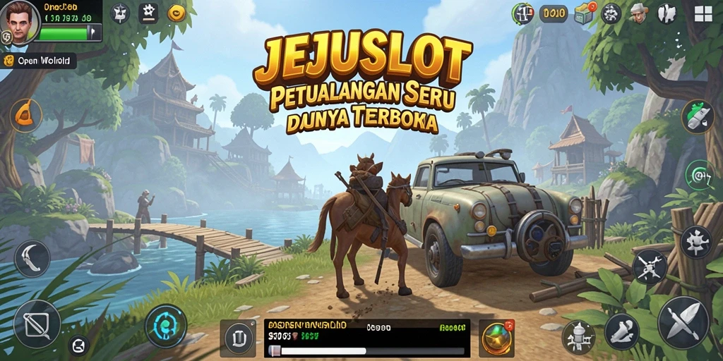 Screenshot JEJUSLOT menampilkan antarmuka permainan yang menakjubkan dan fungsi eksplorasi.