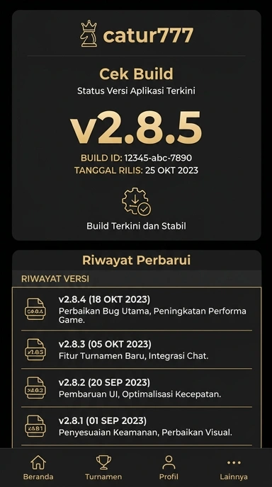 Riwayat Versi Catur777 untuk Pengguna Android Indonesia